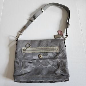 Coach Gray Crossbody Bag with Adjustable Strap